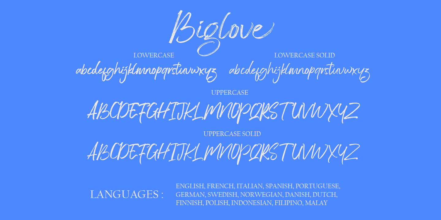 Example font Biglove #3